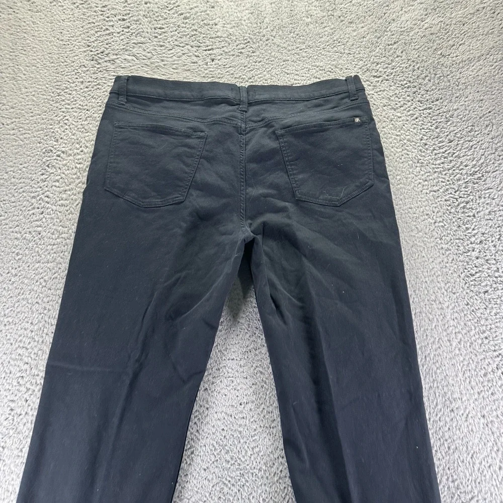 Banana Republic Pant Men 38x32 Black Cotton Chino Straight Office Preppy Stretch